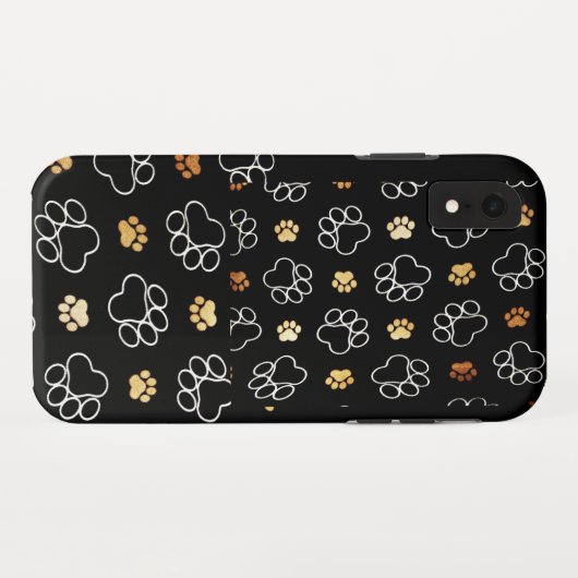 Paw Print Case-Mate iPhone Hülle (Rückseite (Horizontal))
