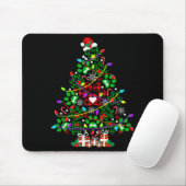 Paw Print Christmas Tree Dog Or Cat For Men Women  Mousepad (Mit Mouse)