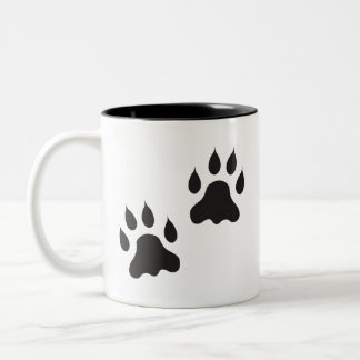Paw Print Coffee Cup Zweifarbige Tasse