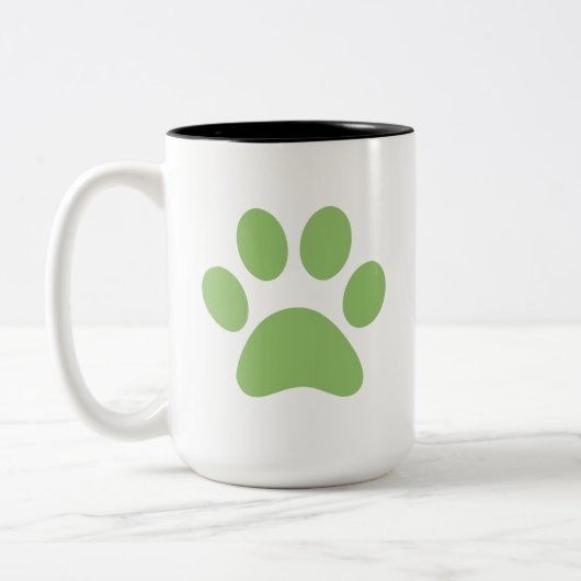 Paw Print Coffee Tasse (Links)