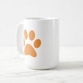 Paw Print Coffee Tasse (Vorderseite Links)