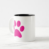 Paw Print Coffee Tasse (Vorderseite Links)