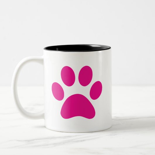 Paw Print Coffee Tasse (Links)