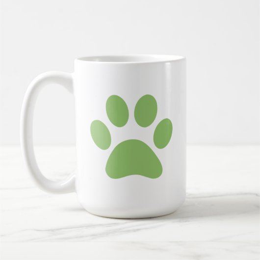 Paw Print Coffee Tasse (Links)