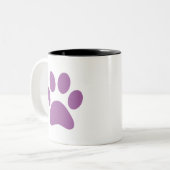 Paw Print Coffee Tasse (Vorderseite Links)