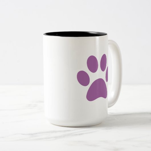 Paw Print Coffee Tasse (VorderseiteRechts)
