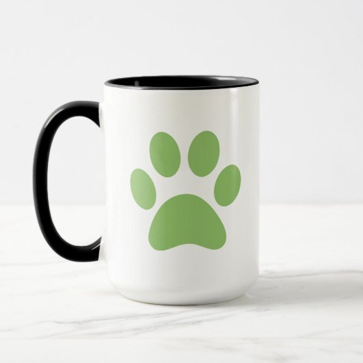 Paw Print Coffee Tasse (Links)