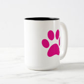 Paw Print Coffee Tasse (VorderseiteRechts)