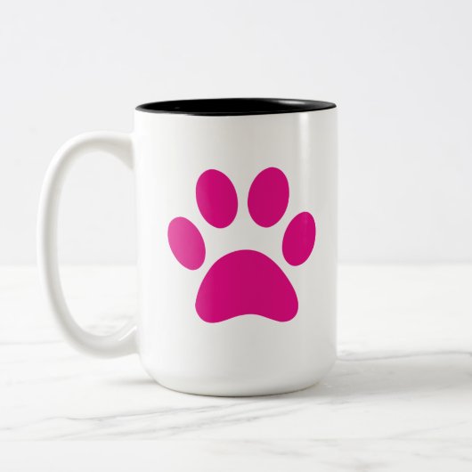 Paw Print Coffee Tasse (Links)