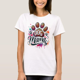 Paw Print Dog Mamma T - Shirt