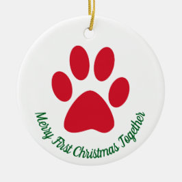 Paw Print First Christmas Gemeinsam Ornament