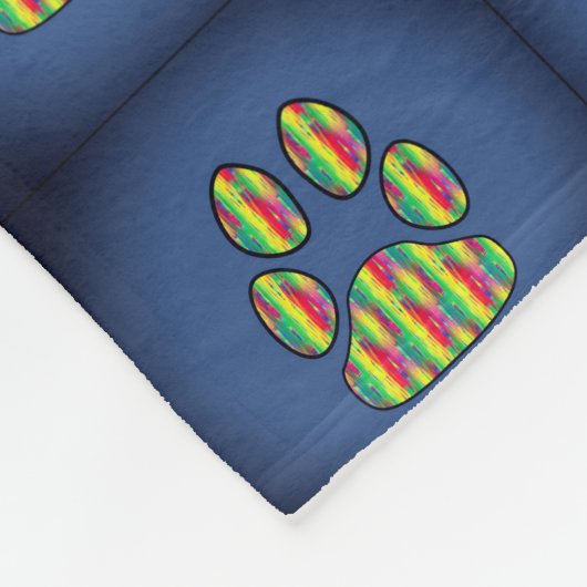 Paw Print Fleecedecke (Ecke)