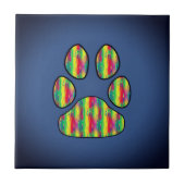 Paw Print Fliese (Vorderseite)