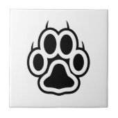 Paw Print Fliese (Vorderseite)