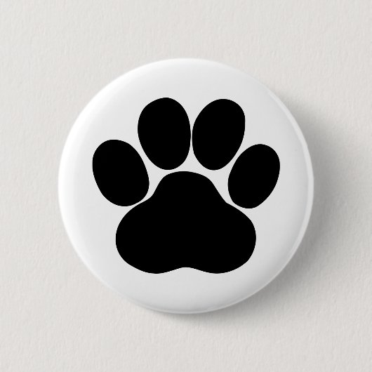 Paw Print for Pet Lover Button (Vorderseite)