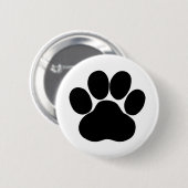 Paw Print for Pet Lover Button (Vorne & Hinten)