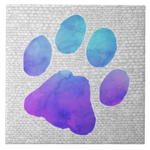 Paw Print - Geschenke für Hundeliebhaber Fliese