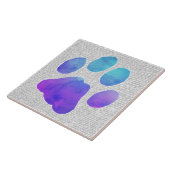 Paw Print - Geschenke für Hundeliebhaber Fliese (Seite)