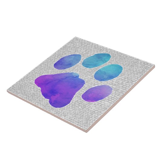 Paw Print - Geschenke für Hundeliebhaber Fliese (Seite)