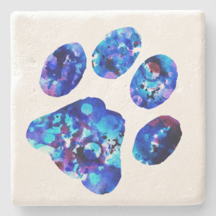 Paw Print - Geschenke für Hundeliebhaber Steinuntersetzer