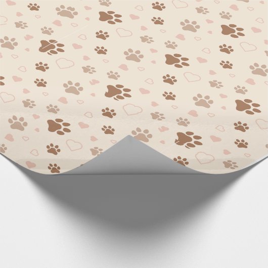 Paw Print Geschenkpapier (Ecke)