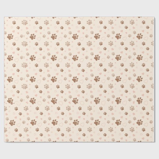 Paw Print Geschenkpapier (Flach)