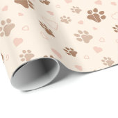 Paw Print Geschenkpapier (Rolleneckpunkt)
