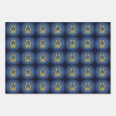 Paw Print Geschenkpapier Set (Vorderseite 3)