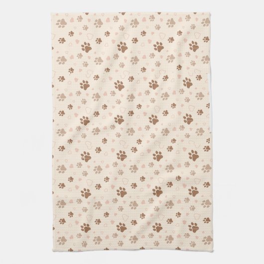 Paw Print Geschirrtuch (Vertikal)