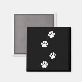 Paw Print Hund Katze Pet Lover Magnet (Vorderseite/Rückseite)