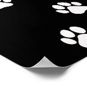 Paw Print Hund Katze Pet Lover Poster (Ecke)