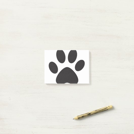 Paw Print Hund Katze Tier Füßchen Welpe Post-it Klebezettel (Auf Schreibtisch)