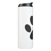 Paw Print Hund Katze Tier Füßchen Welpe Thermosbecher (Nach links gedreht)