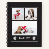 Paw Print | Hund oder Welpe mit mehreren Fotos Notizblock (Vorderseite)