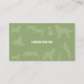 Paw Print Hund Pflegeolif Visitenkarte (Rückseite)