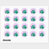 Paw Print, individuell anpassbarer Sticker (Blatt)