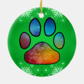 Paw Print Keramik Ornament (Hinten)