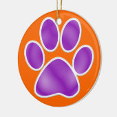 Paw Print Keramik Ornament (Links)