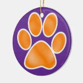 Paw Print Keramik Ornament (Links)