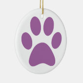 Paw Print Keramik Ornament (Rechts)