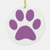 Paw Print Keramik Ornament (Vorne)