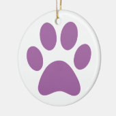 Paw Print Keramik Ornament (Links)