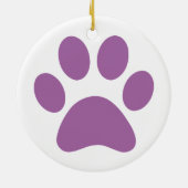 Paw Print Keramik Ornament (Hinten)