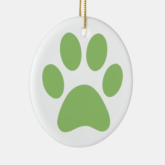 Paw Print Keramik Ornament (Rechts)