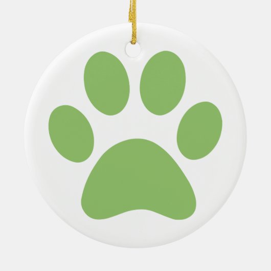 Paw Print Keramik Ornament (Hinten)