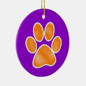 Paw Print Keramik Ornament (Rechts)