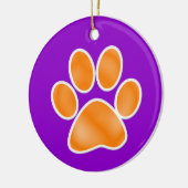 Paw Print Keramik Ornament (Links)
