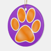 Paw Print Keramikornament (Links)