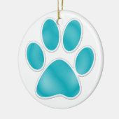Paw Print Keramikornament (Links)