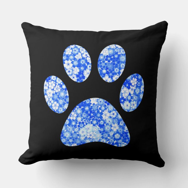 Paw Print Kissen (Vorderseite)